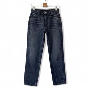 Joe’s Jeans The Honor High Rise Vintage Straight Distressed Black Wash Size 26